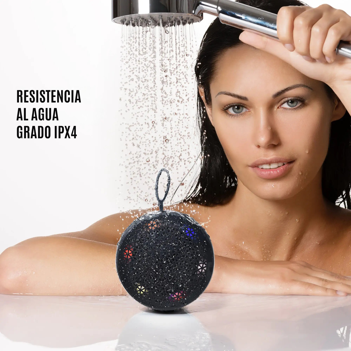Altavoz Bluetooth Portátil (Resistente al Agua para Ducha)